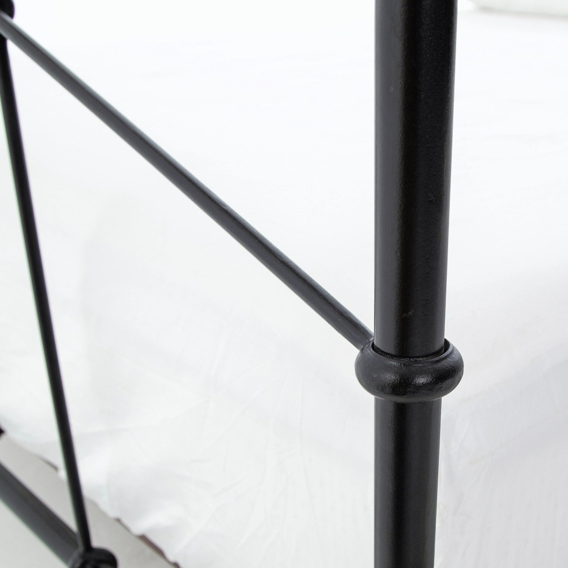 Casey Bed by Four Hands in sanblasted vintage black. Made from iron in a cottage & farmhouse style.