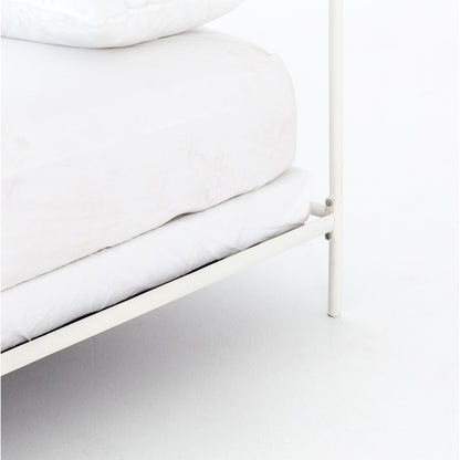 Casey Bed by Four Hands in sanblasted vintage black. Made from iron in a cottage & farmhouse style.