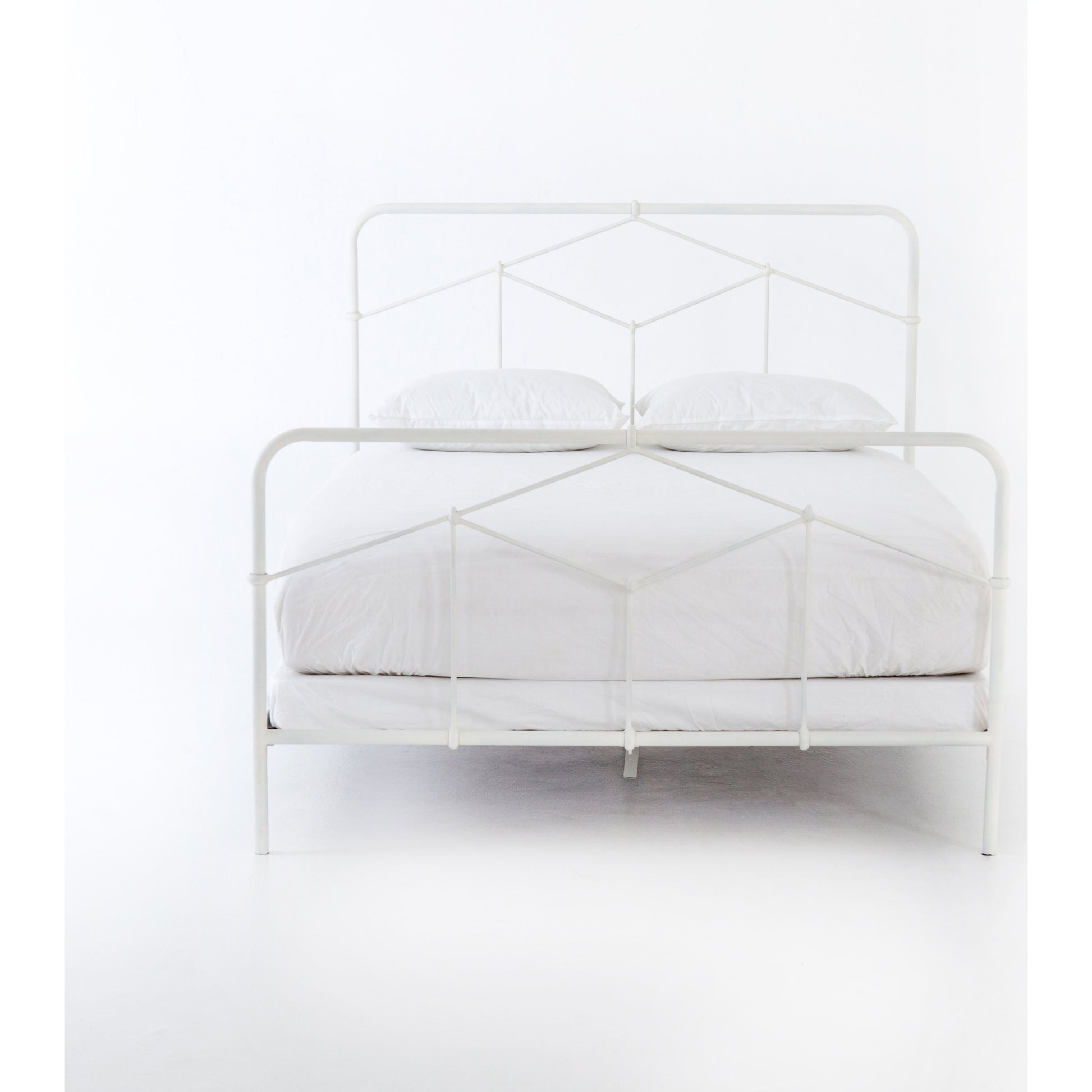 Casey Bed by Four Hands in sanblasted vintage black. Made from iron in a cottage & farmhouse style.