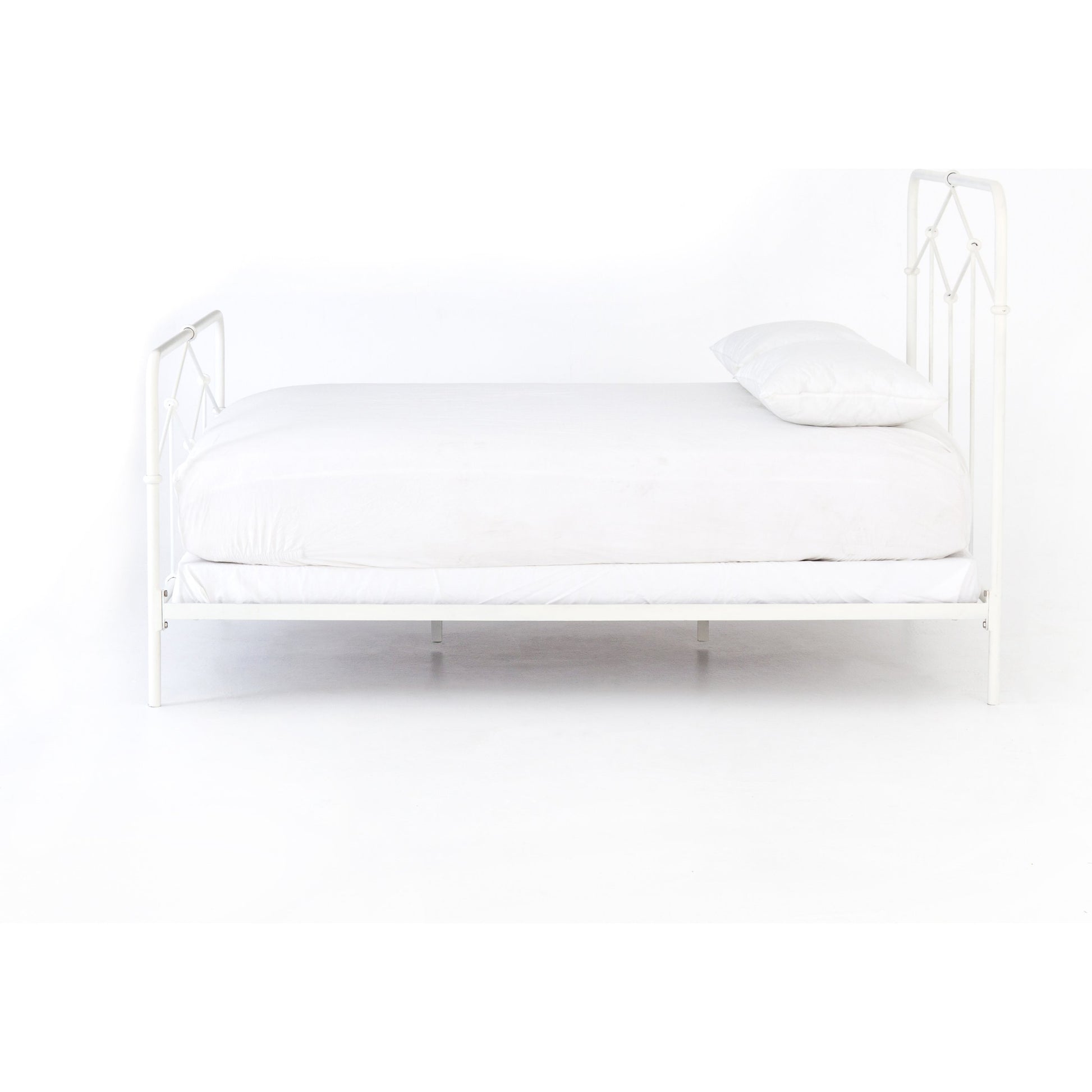 Casey Bed by Four Hands in sanblasted vintage black. Made from iron in a cottage & farmhouse style.