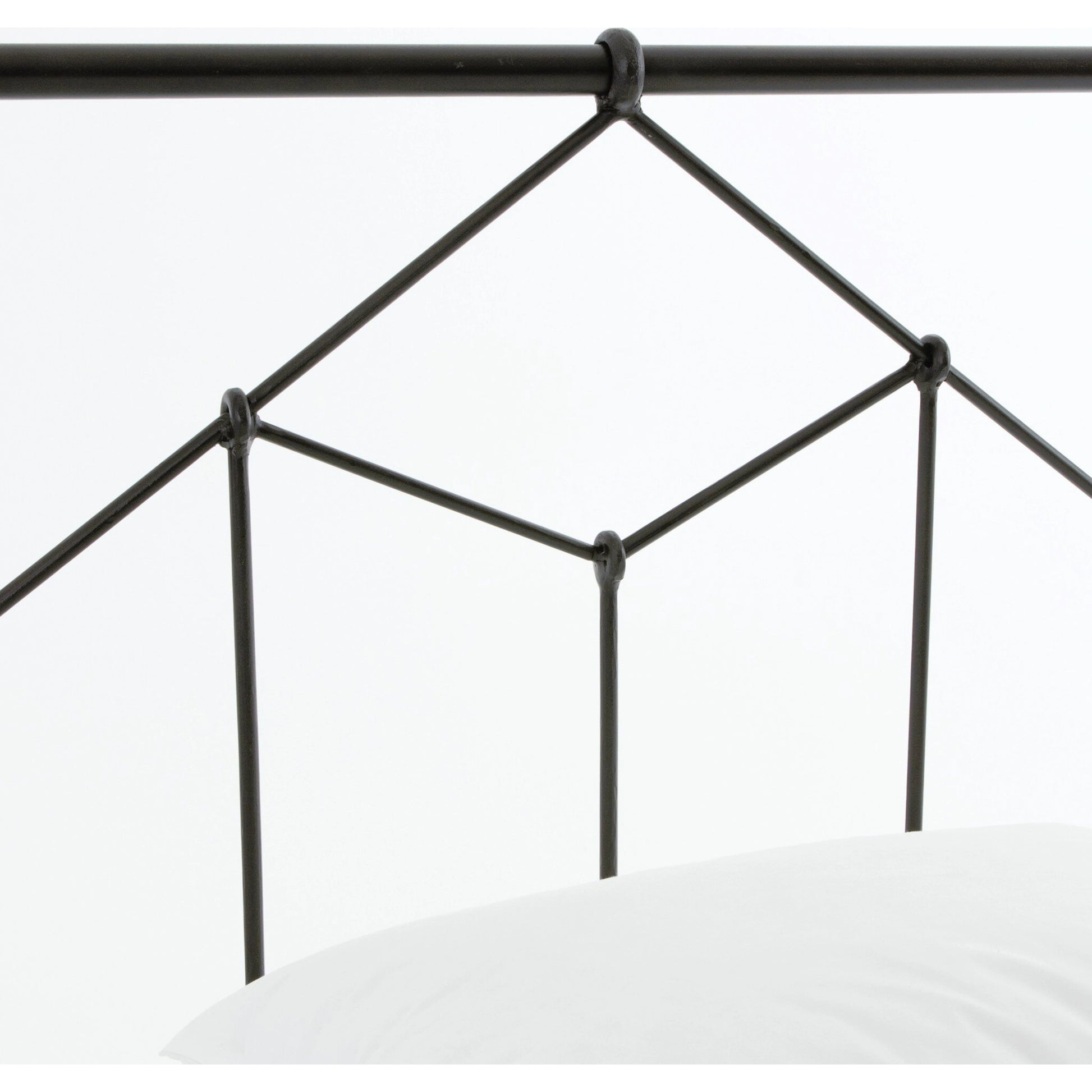 Casey Bed by Four Hands in sanblasted vintage black. Made from iron in a cottage & farmhouse style.
