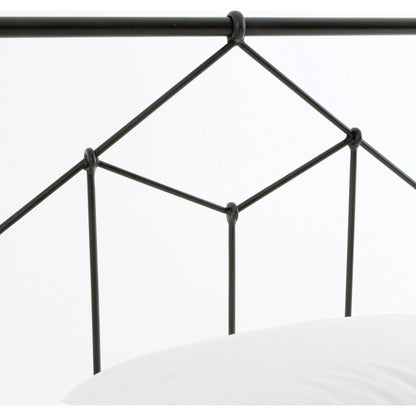 Casey Bed by Four Hands in sanblasted vintage black. Made from iron in a cottage & farmhouse style.