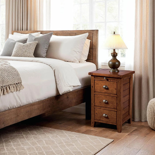 Irish Coast 3 Drawer Nightstand by LH Imports. Made from unique in a traditional style.