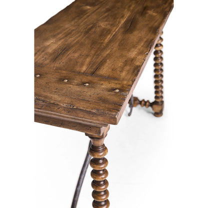 Tamarisk Console Table by Jonathan Charles in medium spain walnut. Made from main acacia in a unique style.