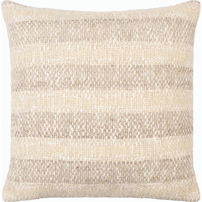 Nicki Accent Pillow - 534373 by Surya in ivory, taupe, sand, cream. Made from cotton, wool in a modern style.