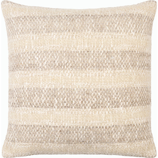 Nicki Accent Pillow - 534373 by Surya in pearl, ash, white, off-white, natural. Made from cotton, wool in a modern style.