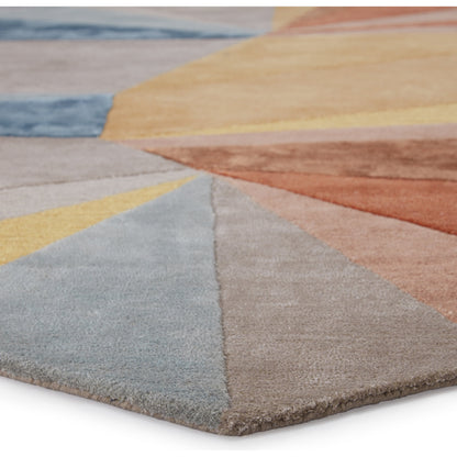 Iconic ICO01 Rug by Jaipur Living in multicolor, yellow. Made from 65% viscose 35% wool in a unique style.