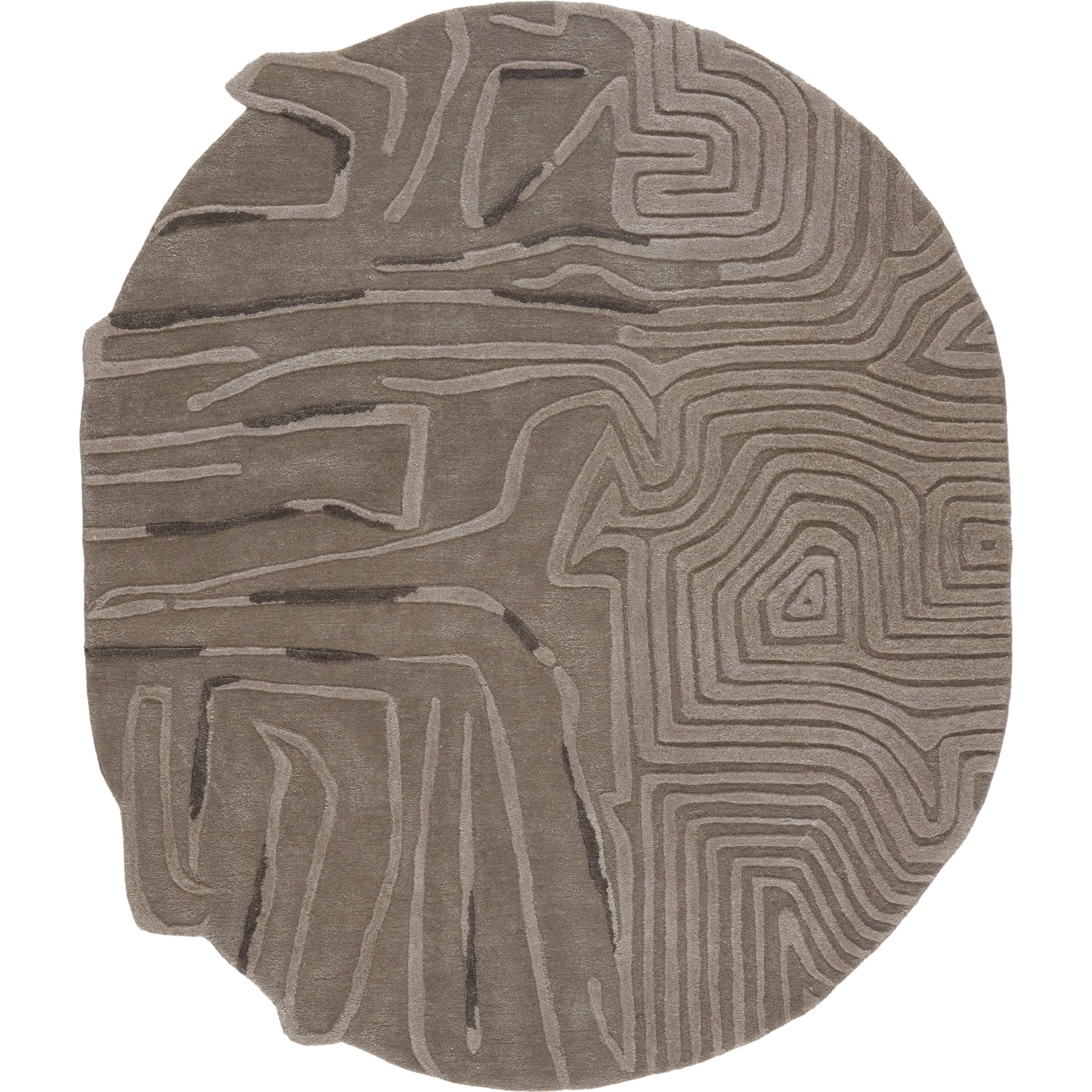 Iconic ICO07 Rug by Jaipur Living in gray. Made from 65% viscose 35% wool in a unique style.