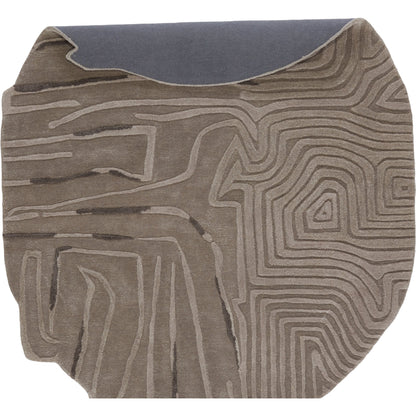 Iconic ICO07 Rug by Jaipur Living in gray. Made from 65% viscose 35% wool in a unique style.