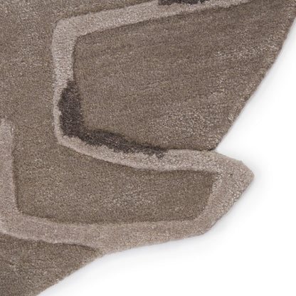 Iconic ICO07 Rug by Jaipur Living in gray. Made from 65% viscose 35% wool in a unique style.