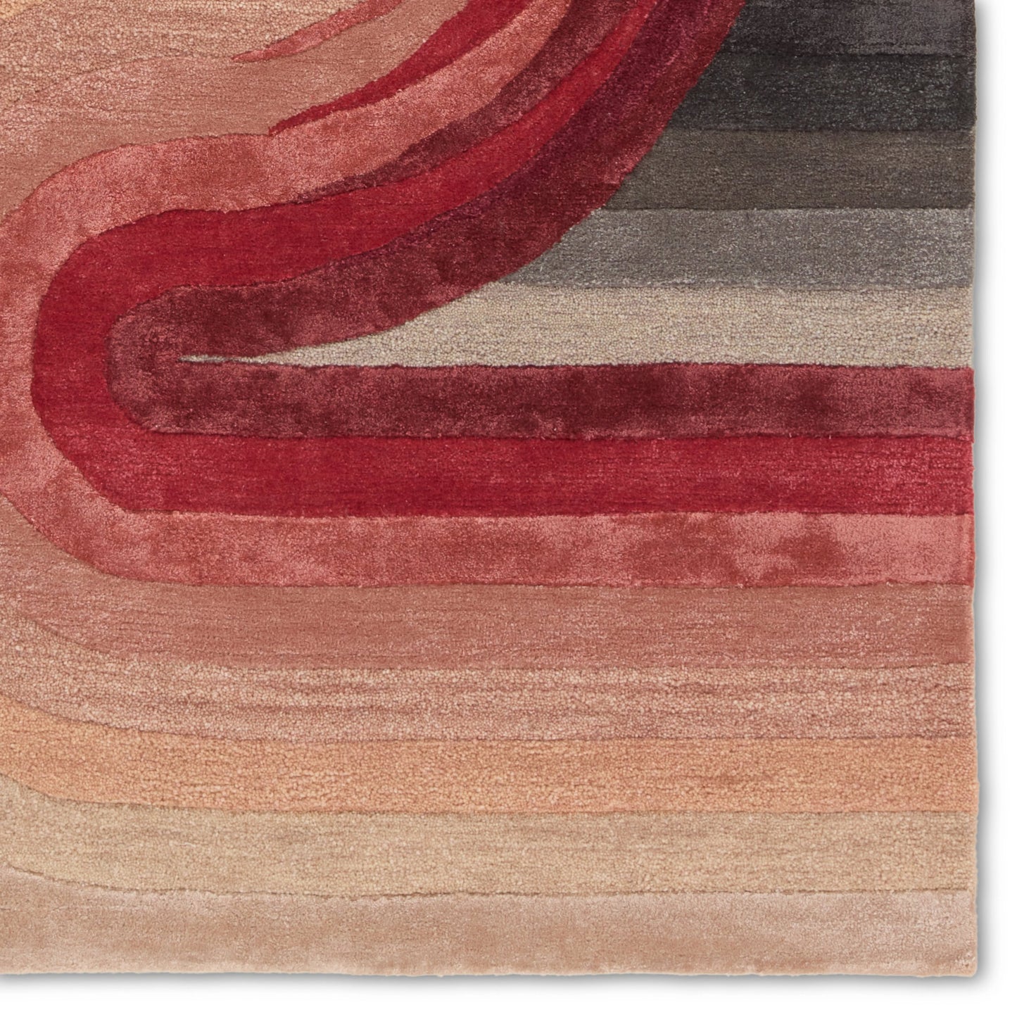 005 SI-2077532,SI-2077533,SI-2077534 | Closeup | Iconic ICO12 Rug by Jaipur Living. Made from 60% wool 40% viscose in a unique style.