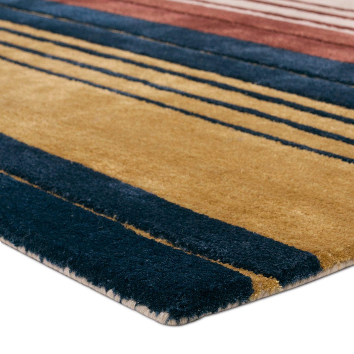 002 SI-2123571,SI-2123572,SI-2123573,SI-2123574 | Closeup | Iconic ICO17 Rug by Jaipur Living in navy, red. Made from 60% wool 40% viscose in a unique style.