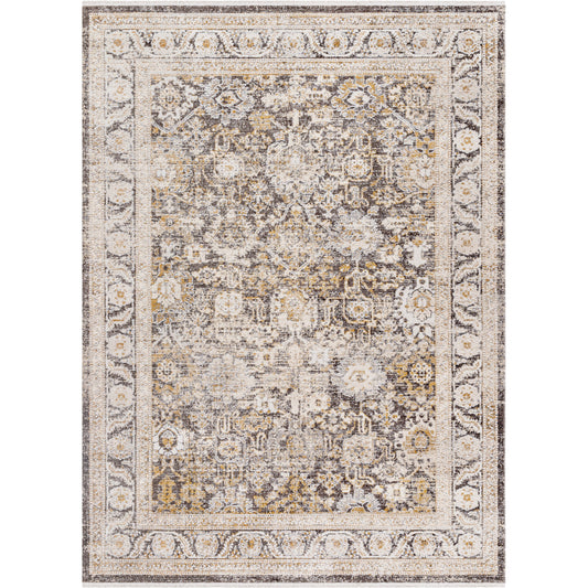 Inception Rug - 489842 by Surya in light beige, slate, white, charcoal, oatmeal, tan. Made from face: 100% polyester, warp: 100% jute in a unique style.