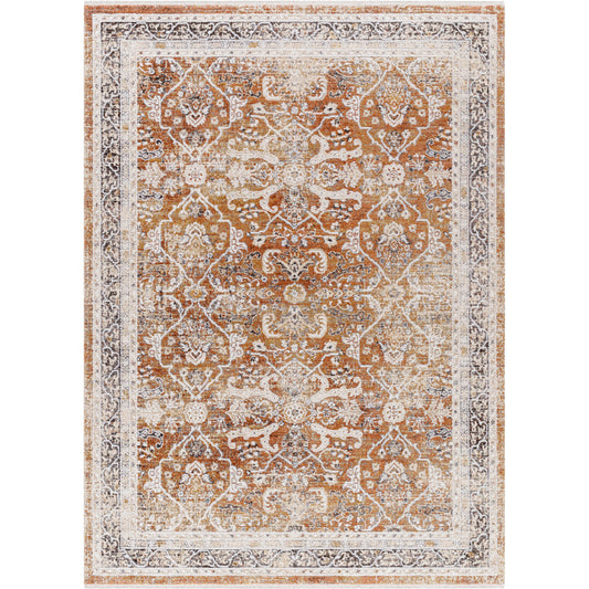Inception Rug - 489866 by Surya in slate, light beige, white, oatmeal, burnt orange, tan. Made from face: 100% polyester, warp: 100% jute in a unique style.