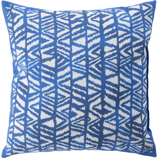 Indigo Blues Pillow - 37082 by Livabliss. Made from front: 100% polyester, back: 100% polyester in a eclectic & global style.