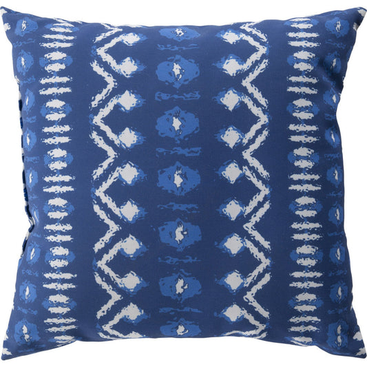 Indigo Blues Pillow - 37082 by Livabliss. Made from front: 100% polyester, back: 100% polyester in a eclectic & global style.