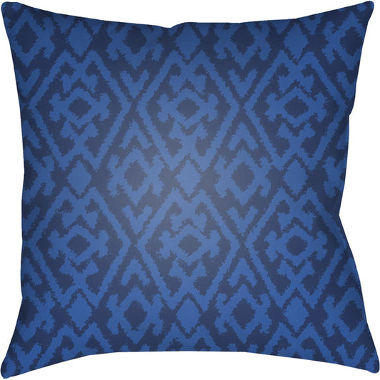 Indigo Blues Pillow - 37082 by Livabliss. Made from front: 100% polyester, back: 100% polyester in a eclectic & global style.
