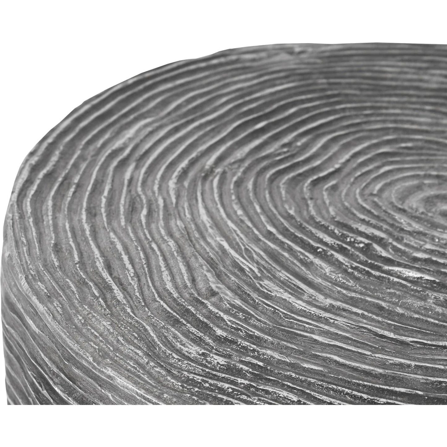 005 SR-939602 | Closeup | Ripple Side Table by Phillips Collection in silver, black and silver, black. Made from metal in a eclectic & global style.