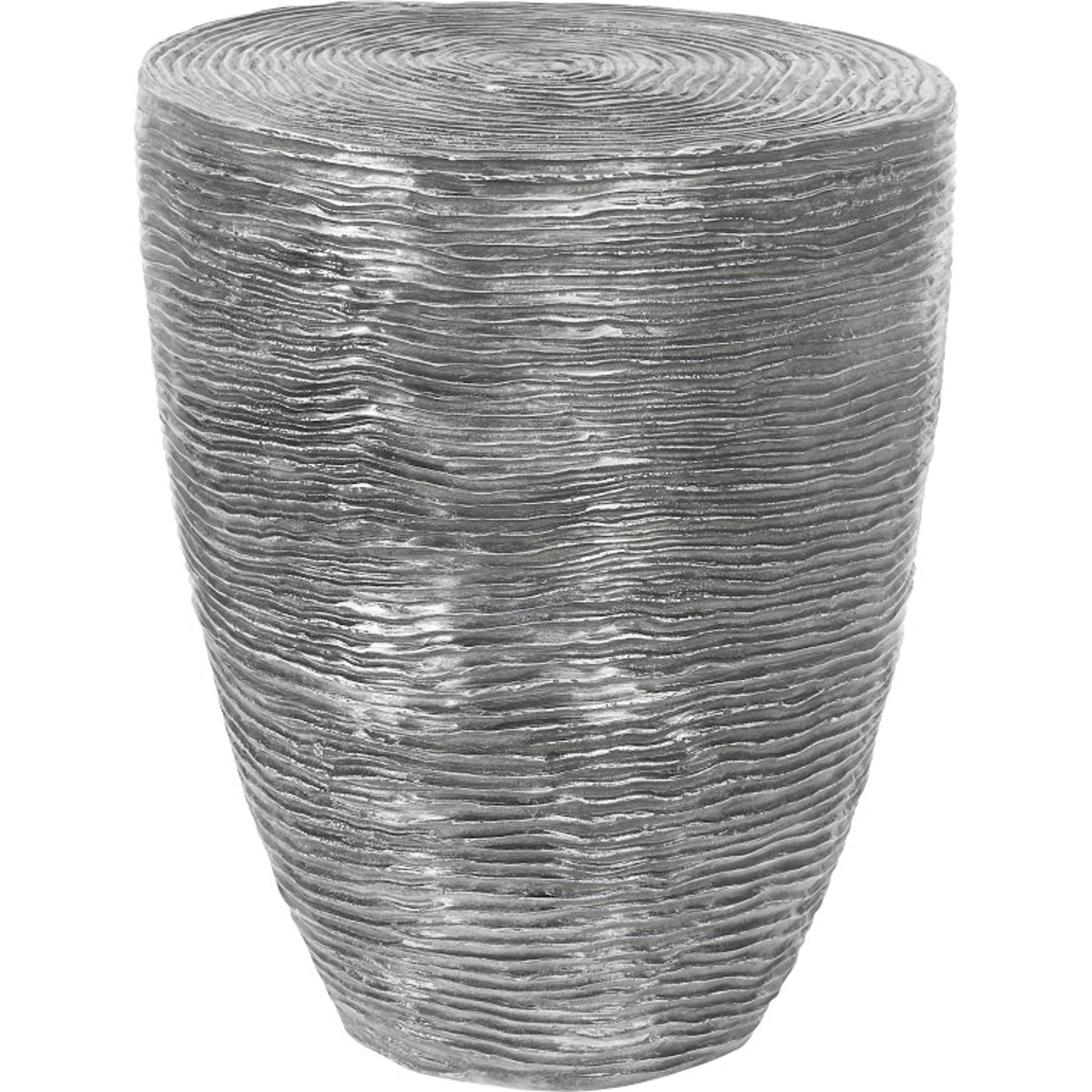 Ripple Side Table by Phillips Collection in silver, black and silver, black. Made from metal in a eclectic & global style.