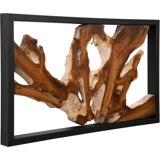 Framed Root Wall Art by Phillips Collection in black. Made from wood, metal in a eclectic & global style.