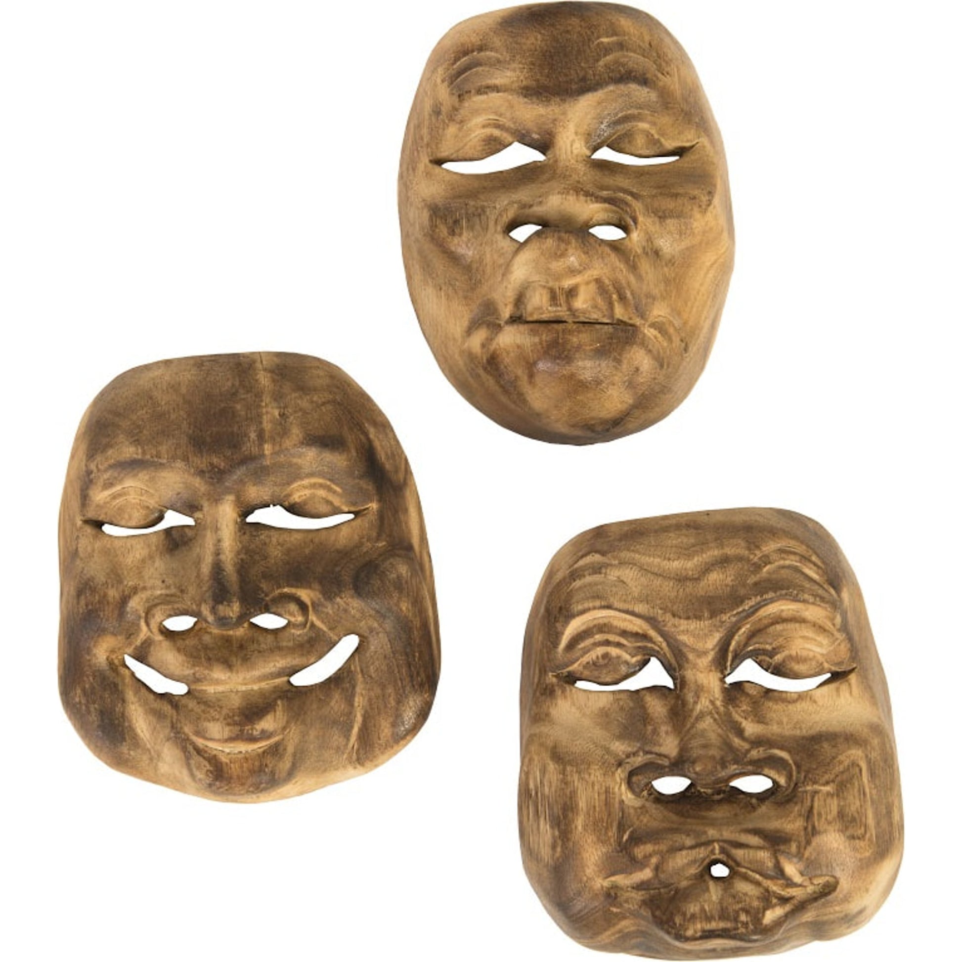 Indonesian Masks by Phillips Collection. Made from wood in a eclectic & global style.