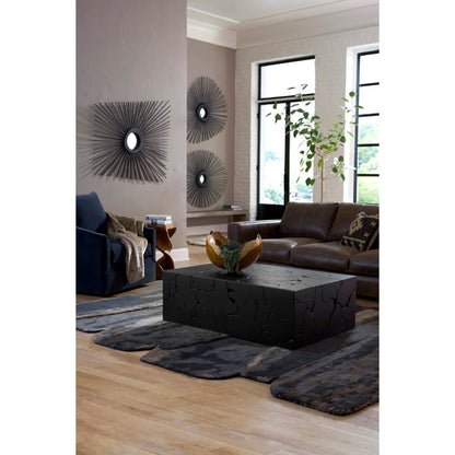 Teak Slice Rectangular Coffee Table by Phillips Collection. Made from wood, teak in a modern style.