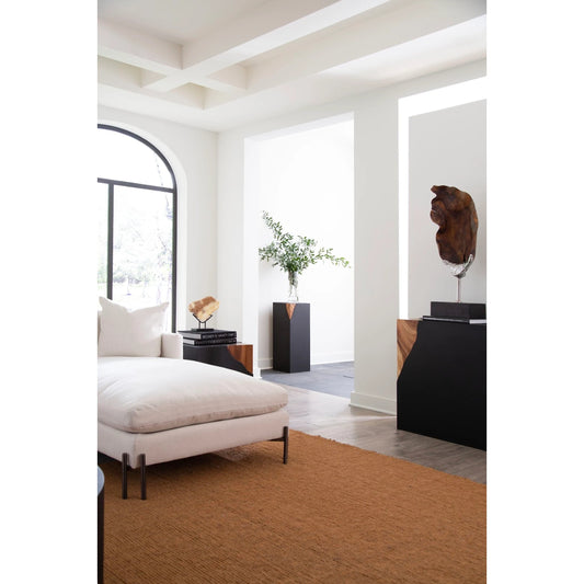 Metallurgy Wood Sculpture by Phillips Collection in brown. Made from wood, suar in a modern style.