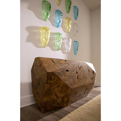 Prism Console Table by Phillips Collection. Made from unique in a rustic style.