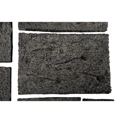 Etched Rock Puzzle Wall Tiles (Set of 9) by Phillips Collection in gray. Made from resin in a modern style.