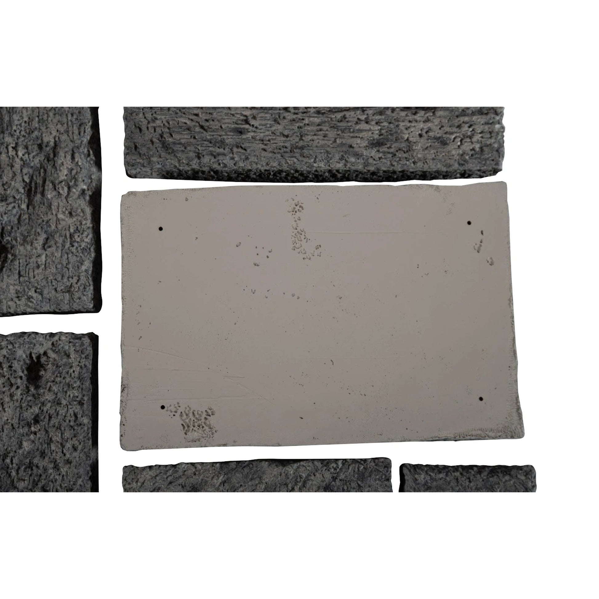 Etched Rock Puzzle Wall Tiles (Set of 9) by Phillips Collection in gray. Made from resin in a modern style.