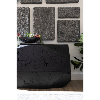 Etched Rock Puzzle Wall Tiles (Set of 9) by Phillips Collection in gray. Made from resin in a modern style.