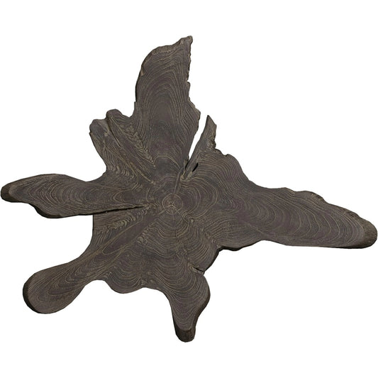Freeform Teak Large Wall Slice, Dark Gray by Phillips Collection in gray. Made from wood, teak in a rustic style.