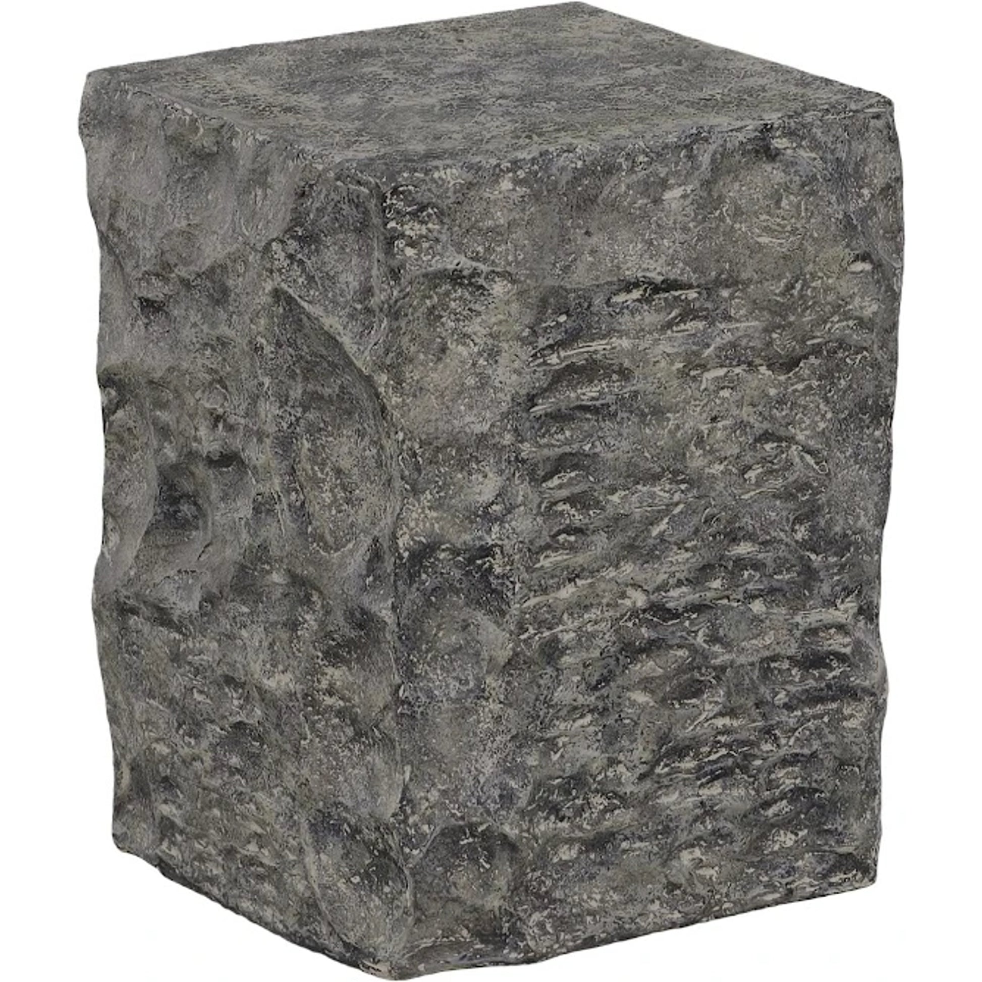 Cast Stone Pedestal by Phillips Collection in gray. Made from resin in a rustic style.