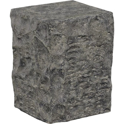 Cast Stone Pedestal by Phillips Collection in gray. Made from resin in a rustic style.