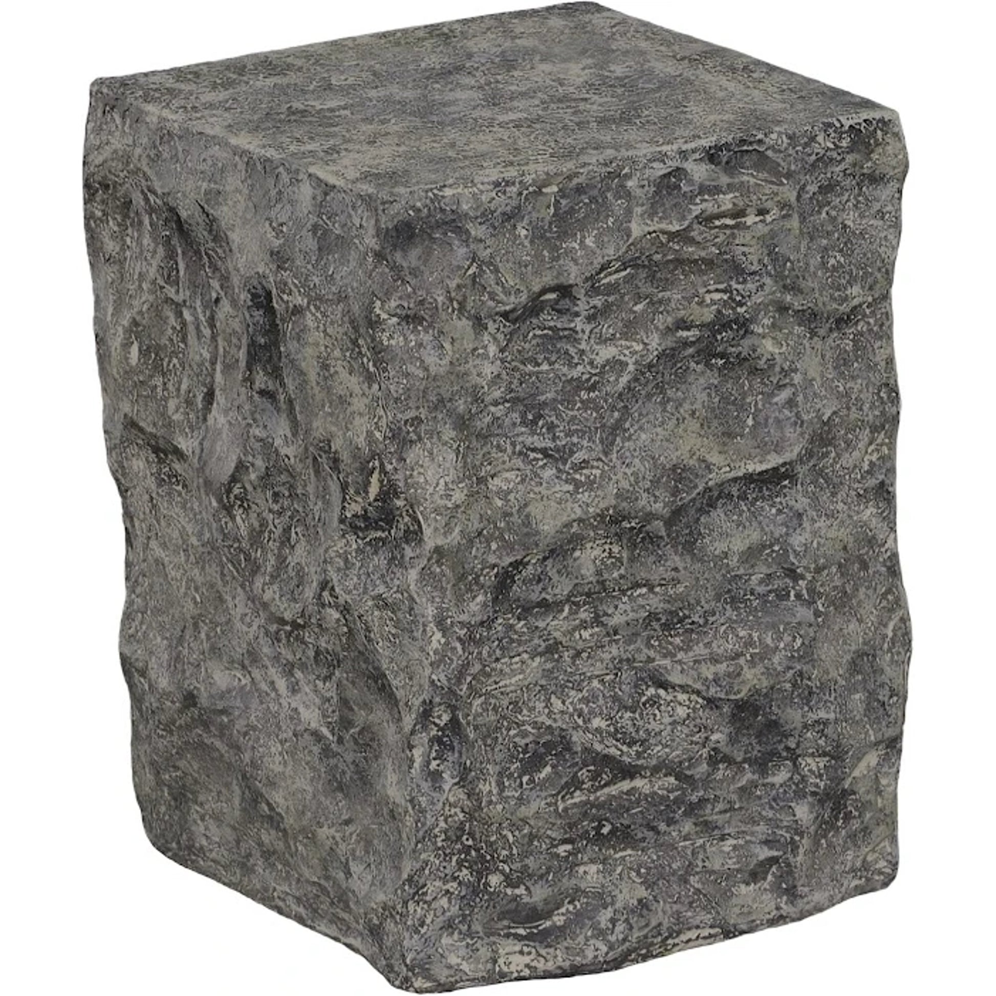 Cast Stone Pedestal by Phillips Collection in gray. Made from resin in a rustic style.