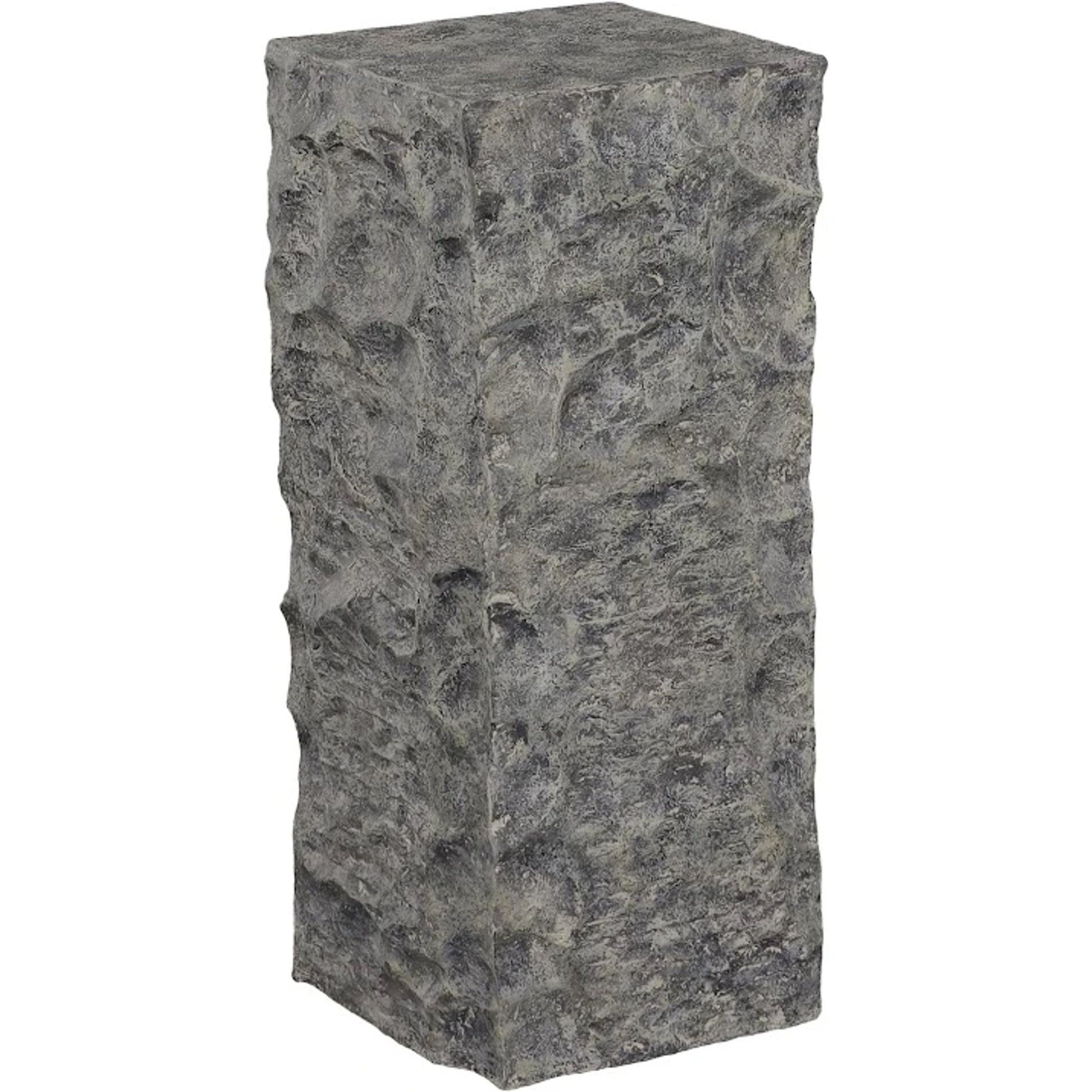 Cast Stone Pedestal by Phillips Collection in gray. Made from resin in a rustic style.