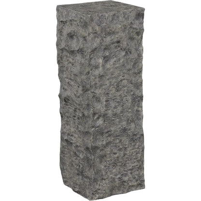 Cast Stone Pedestal by Phillips Collection in gray. Made from resin in a rustic style.