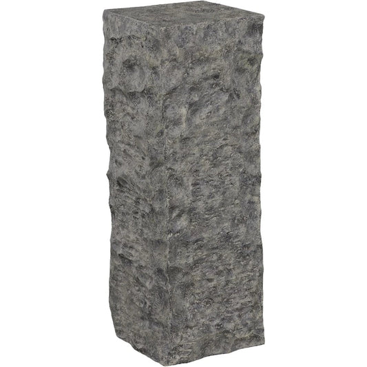 Cast Stone Pedestal by Phillips Collection in gray. Made from resin in a rustic style.
