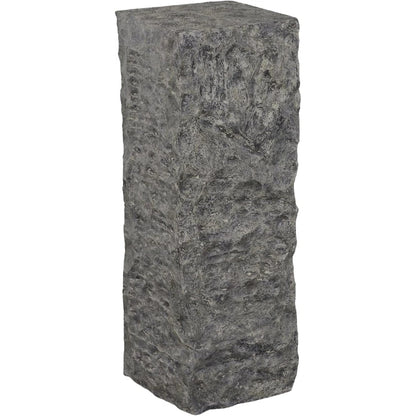 Cast Stone Pedestal by Phillips Collection in gray. Made from resin in a rustic style.