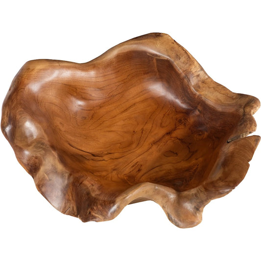 Carving Bowl by Phillips Collection in brown and natural. Made from wood in a cottage & farmhouse style.