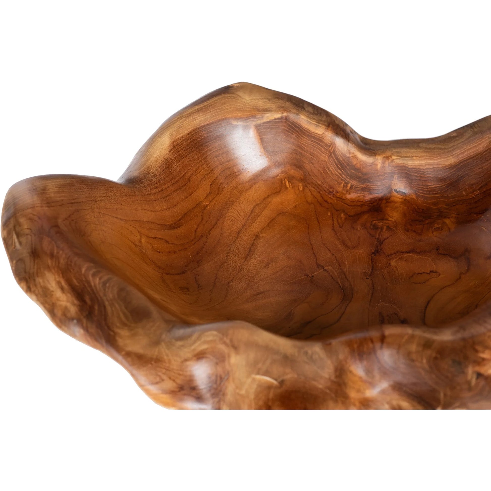 Carving Bowl by Phillips Collection in brown and natural. Made from wood in a cottage & farmhouse style.