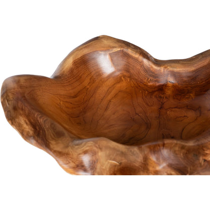 Carving Bowl by Phillips Collection in brown and natural. Made from wood in a cottage & farmhouse style.
