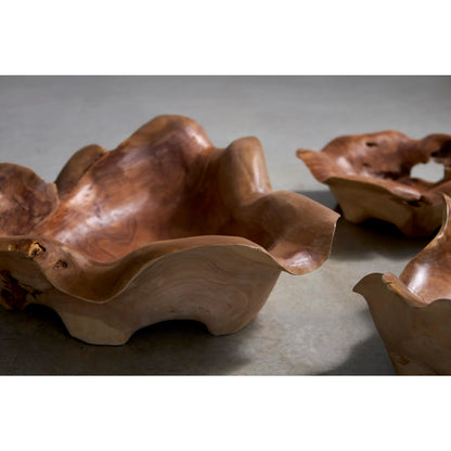 Carving Bowl by Phillips Collection in brown and natural. Made from wood in a cottage & farmhouse style.