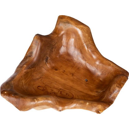 Carving Bowl by Phillips Collection in brown and natural. Made from wood in a cottage & farmhouse style.