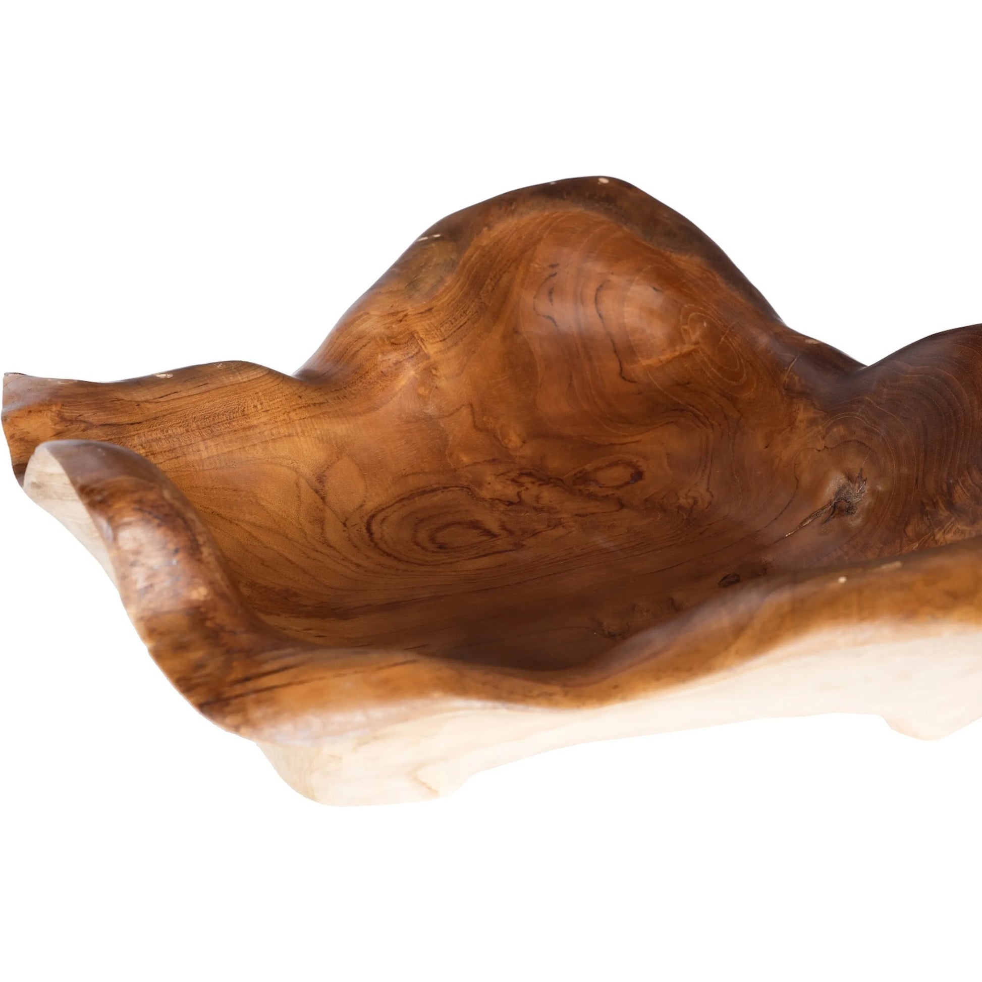 Carving Bowl by Phillips Collection in brown and natural. Made from wood in a cottage & farmhouse style.