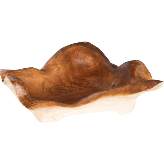 Carving Bowl by Phillips Collection in brown and natural. Made from wood in a cottage & farmhouse style.