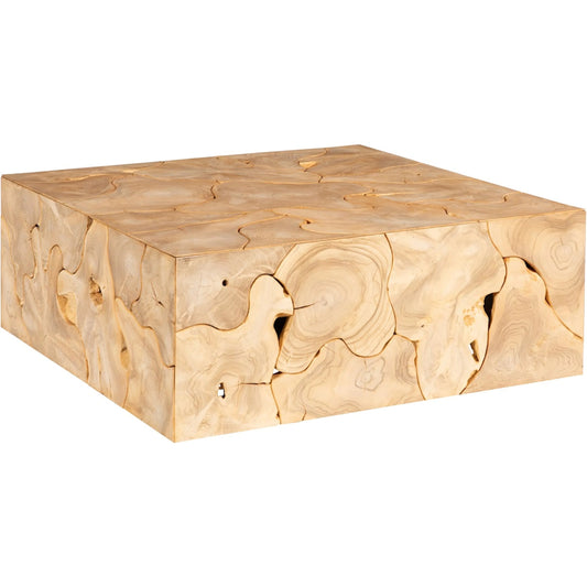 Teak Slice Coffee Table by Phillips Collection in bleached. Made from wood, teak in a unique style.