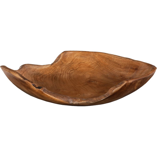 Teak Wood Bowl by Phillips Collection in brown and natural. Made from unique in a modern style.
