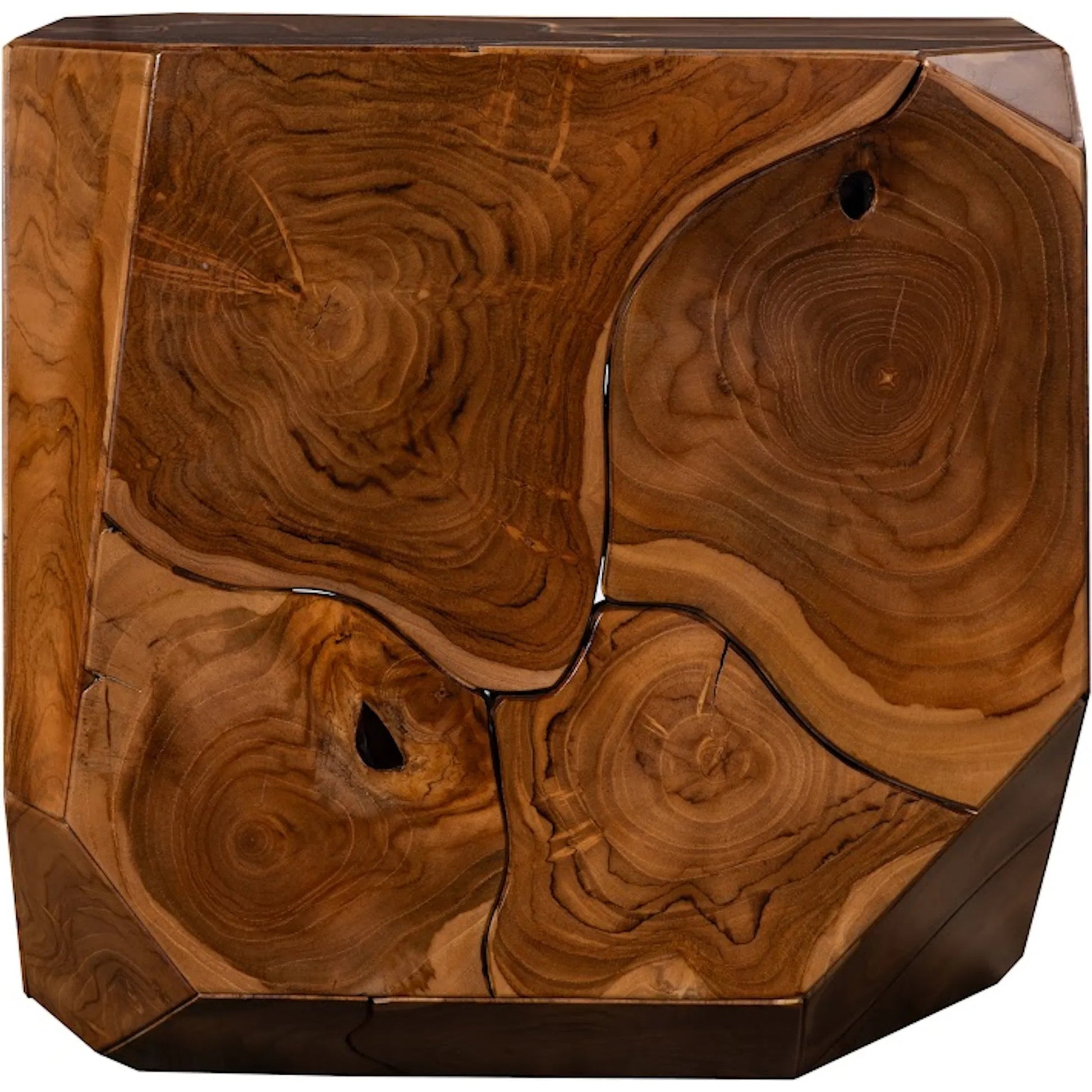 Prism Side Table by Phillips Collection. Made from wood, teak in a unique style.