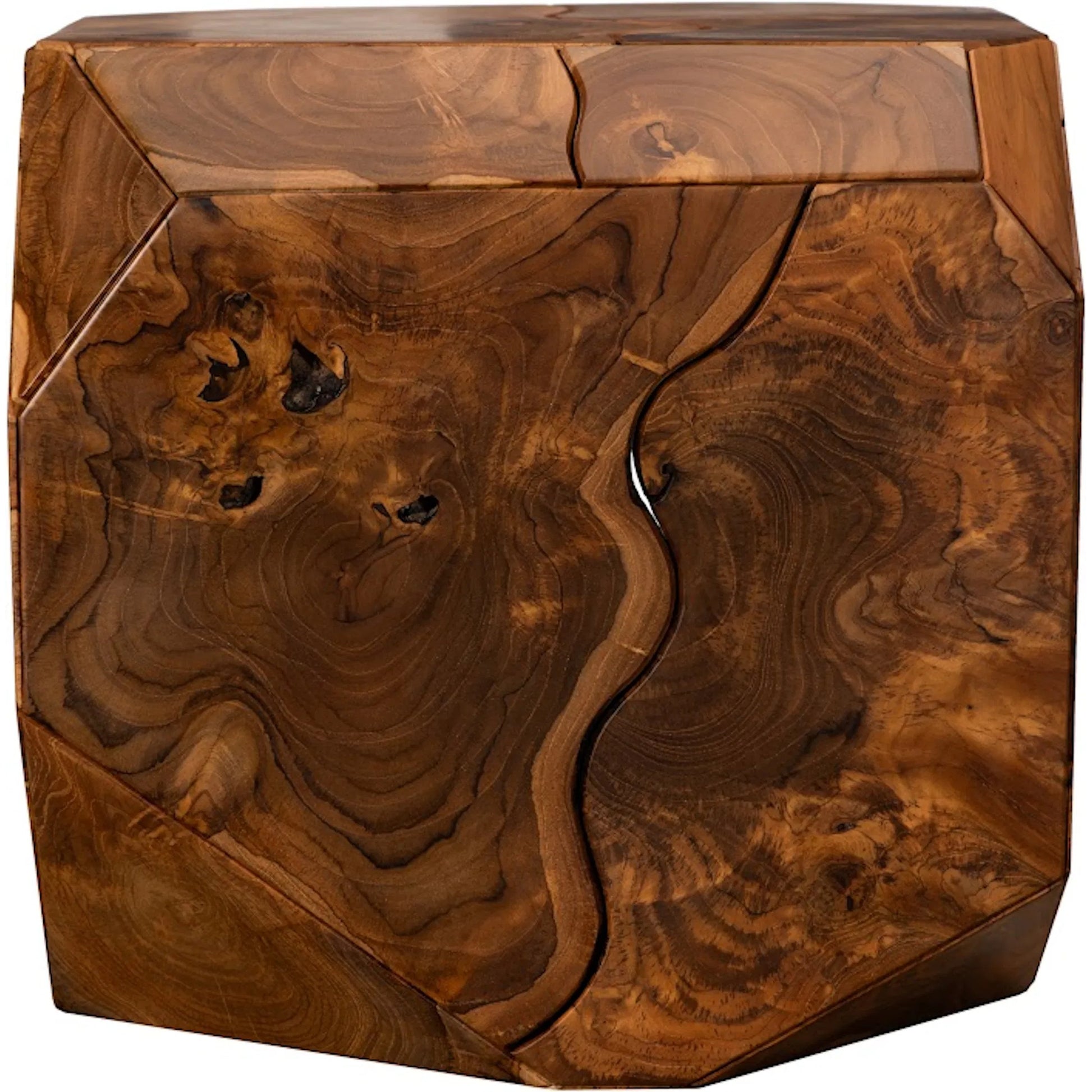 Prism Coffee Table by Phillips Collection. Made from wood, teak in a unique style.